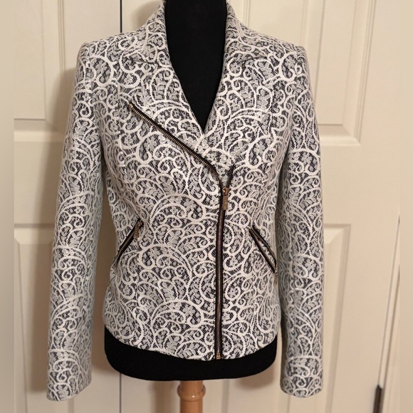 Karl Lagerfeld Jackets & Blazers - KARL LAGERFELD LACE RIDER JACKET SIZE S